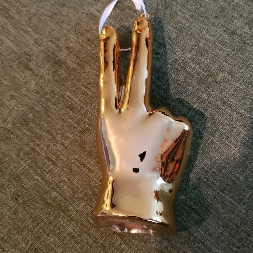 PEACE  Glass Ornament - Picture 2 of 3